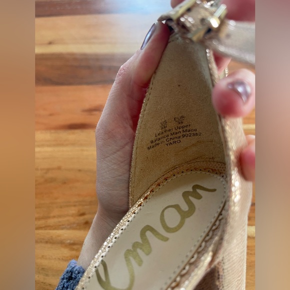 Sam Edelman Metallic ROSE Gold Heels - Picture 6 of 6